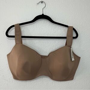 NWT Le Mystere Bra 44H Tan Nude Full Dream Tisha T-Shirt Fit Underwire $69 MSRP